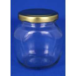 Konservesglas design oval klar 212 ml.