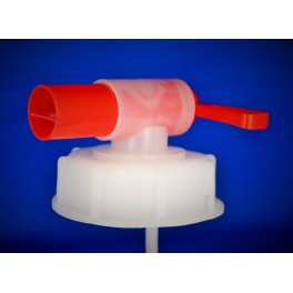 60 mm. Hane PP Natur/Rød/Sort f. 60 mm. dunke 60 mm. Hane PP Natur/Rød/Sort f. 60 mm. dunke