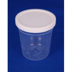 50 ml. Plastbøtte PP natur FS f. 44 mm. låg