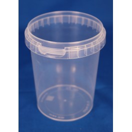 520 ml. Plastbøtte PP natur FS f. 95 mm. låg