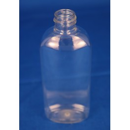 100 ml. kosmetikflaske oval klar f. 20 mm.