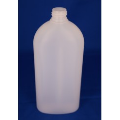 500 ml. kosmetikflaske oval frosted f. 24 mm.