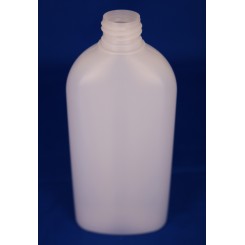 250 ml. kosmetikflaske oval frosted f. 24 mm.