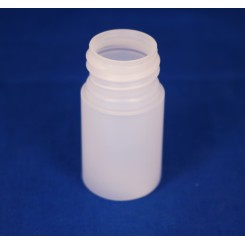 15 ml. kosmetikflaske rund frosted f. 24 mm.