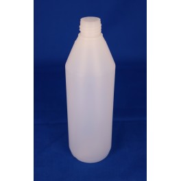 250 ml Plastflaske rund PE Natur f. 22 mm