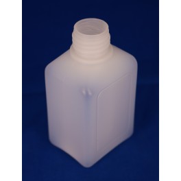 100 ml Plastflaske PE Natur Rect. f. 22 mm.