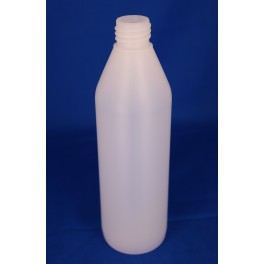 500 ml Plastflaske rund PE natur f. 28 mm/erstattes af 50028NA