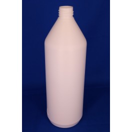 1000 ml Plastflaske rund PE hvid f. 28 mm 1000 ml Plastflaske rund PE hvid f. 28 mm
