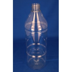 1000 ml Plastflaske rund PET klar f. 28 mm