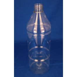 1000 ml Plastflaske rund PET klar f. 28 mm