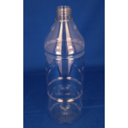 1000 ml Plastflaske rund PET klar f. 28 mm 1000 ml Plastflaske rund PET klar f. 28 mm