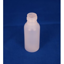15 ml Plastflaske rund PE Natur f. 15 mm.