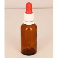 30 ml.Pipette m. forsegling Rød/hvid