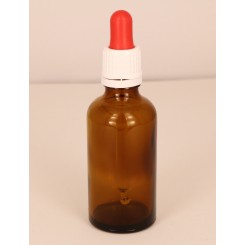 50 ml. Pipette m. forsegling Rød/hvid