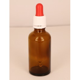 50 ml. Pipette m. forsegling Rød/hvid