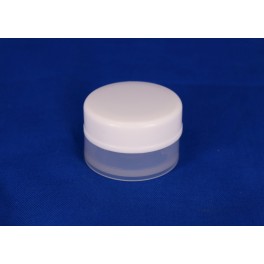 5 ml. cremekrukke frosted dobbeltvæg komplet 5 ml. cremekrukke frosted dobbeltvæg komplet