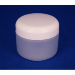 50 ml. cremekrukke frosted dobbeltvæg komplet 50 ml. cremekrukke frosted dobbeltvæg komplet