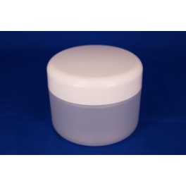 250 ml. cremekrukke frosted dobbeltvæg komplet 250 ml. cremekrukke frosted dobbeltvæg komplet