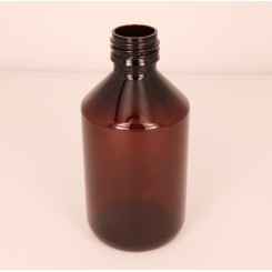 250 ml. Plastflaske PET klar f. 28 mm. Ropp