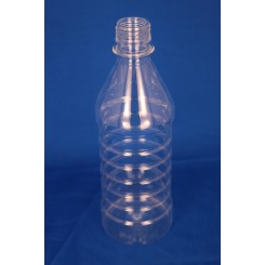 500 ml Plastflaske rund PET klar drikkeflaske f. 28 mm