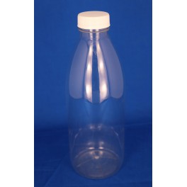 1000 ml. Juiceflaske rund PET klar f. 38 mm. 1000 ml. Juiceflaske rund PET klar f. 38 mm.