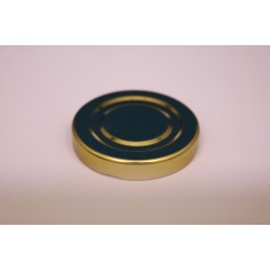Metallåg f. Konservesglas 48 mm. guld