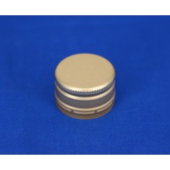 28 mm kapsel m. konus aluminium guld