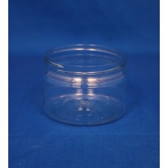 150 ml. Plastdåse rund lige PET klar f. 70 mm. S