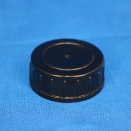 Låg sort 32 mm. F. gevindglas 