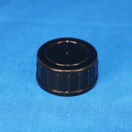 Låg sort 28 mm. F. gevindglas 