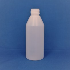 250 ml plastflaske ny rund PEHD natur f. 28 mm