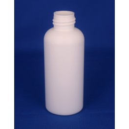 100 ml. kosmetikflaske hvid høj f. 24 mm.