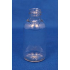 75 ml. Kosmetikflaske rund klar f. 20 mm.