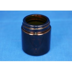 30 ml. Salveglas rund brun.